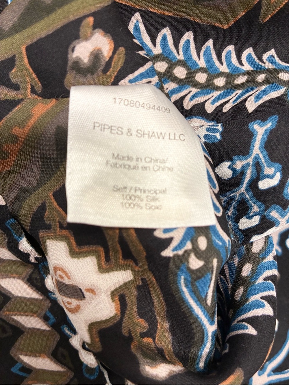 Veronica Beard NWOT Anouk Paisley Silk Blouse with Mutton Sleeves Size 6 - Picture 7 of 7